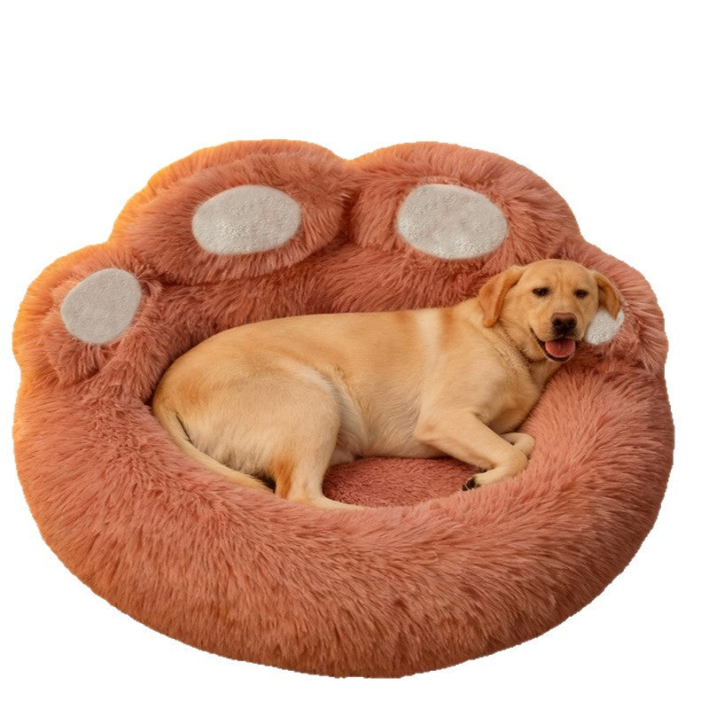Soft Plush Bear Paw Pet House for Dogs and Cats